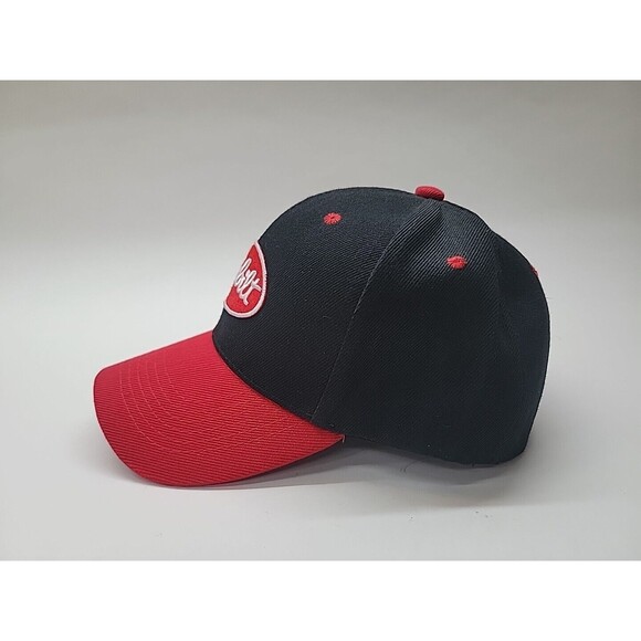 Peterbilt‎ Logo Black And Red Hat Hook And Loop Strap Truck Cap Baseball Style - Picture 2 of 7
